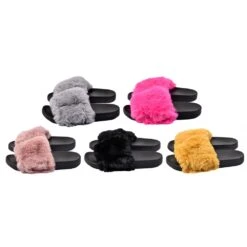 Claquettes Pour Enfant Fourrure Confort