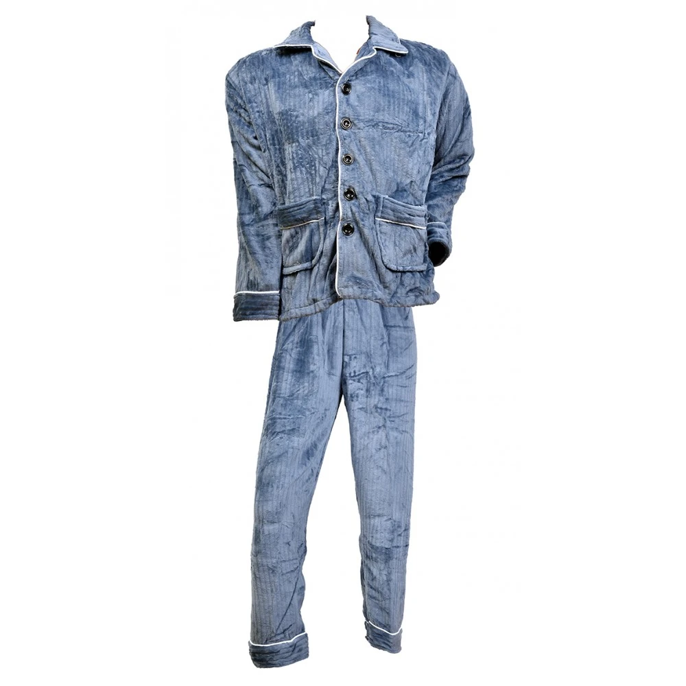 Ensemble Pyjama Homme Boutonné Chaleur Et Confort 10 Ensemble Pyjama Homme Boutonné Chaleur Et Confort – Image 8