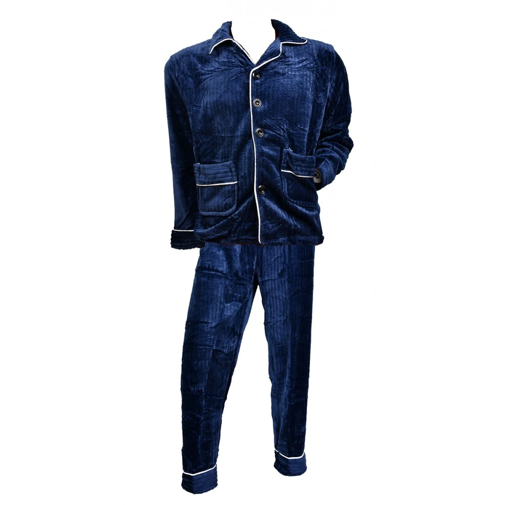 Ensemble Pyjama Homme Boutonné Chaleur Et Confort 11 Ensemble Pyjama Homme Boutonné Chaleur Et Confort – Image 9