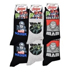 Pack De Chaussettes Adulte Licence Fantaisies-Assortiment Modèles Photos Selon Arrivages- -Kappa Magasin pack de chaussettes licence cartoon fantaisies assortiment modeles photos selon arrivages 1 15