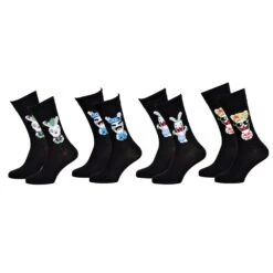 Pack De Chaussettes Adulte Licence Fantaisies-Assortiment Modèles Photos Selon Arrivages- -Kappa Magasin pack de chaussettes licence cartoon fantaisies assortiment modeles photos selon arrivages 1 8