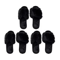 Pantoufles Mules Pour Femme Fourrure Confort