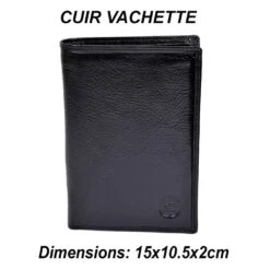 Portefeuille, Porte Monnaie ELEPHANT D'OR - 100% Cuir De Vachette- -Kappa Magasin portefeuille porte monnaie elephant d or 100 cuir de vachette 1 6