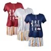 Pyjama Court Femme SARA LINE 2 Pyjama Court Femme SARA LINE -Kappa Magasin pyjama court femme sara line