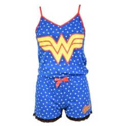 DC COMICS Pyjama Femme COMICS: WONDERWOMAN En Coton -Chaleur,Douceur Et Confort-