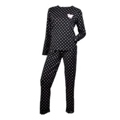 Pyjama Femme Long Fantaisie Bord Dentelle -Kappa Magasin pyjama femme long fantaisie bord dentelle 2