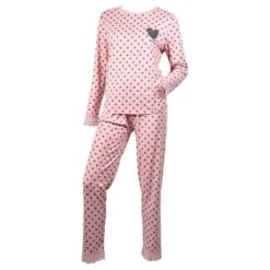 Pyjama Femme Long Fantaisie Bord Dentelle -Kappa Magasin pyjama femme long fantaisie bord dentelle 3