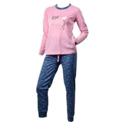 Pyjama Femme Long Fantaisie Doublé Polaire -Kappa Magasin pyjama femme long fantaisie double polaire 2