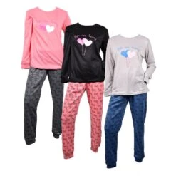 Pyjama Femme Long Fantaisie SWEET LOVE -Kappa Magasin pyjama femme long fantaisie sweet love 4