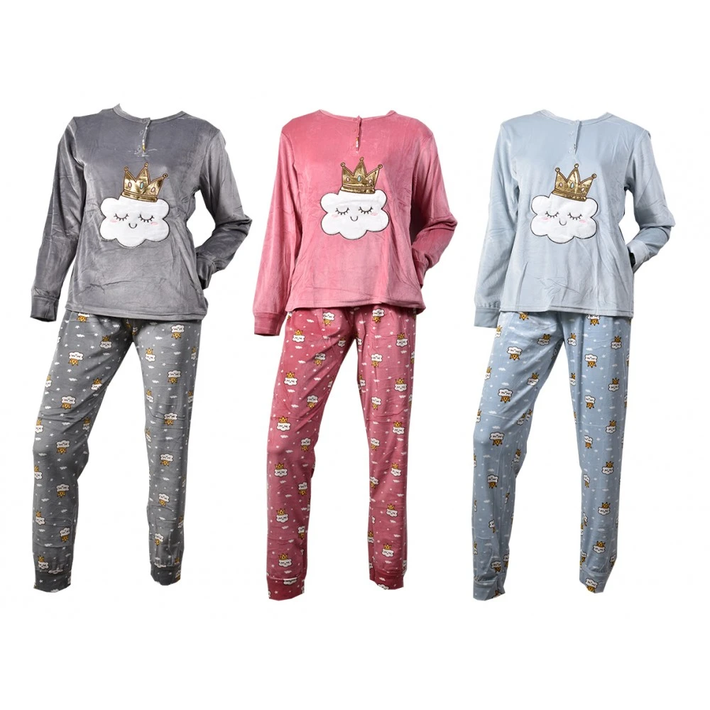 Pyjama Femme Long Cocooning Polaire 3 Pyjama Femme Long Cocooning Polaire