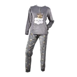 Pyjama Femme Long Cocooning Polaire 8 Pyjama Femme Long Cocooning Polaire -Kappa Magasin pyjama femme long soft touch polaire 6