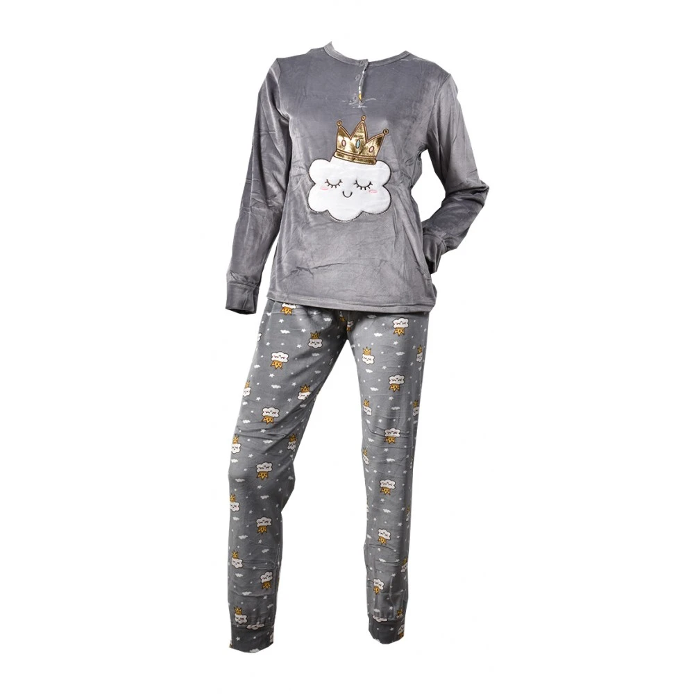 Pyjama Femme Long Cocooning Polaire 5 Pyjama Femme Long Cocooning Polaire – Image 3