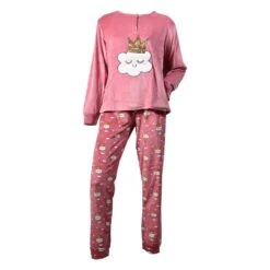 Pyjama Femme Long Cocooning Polaire 9 Pyjama Femme Long Cocooning Polaire -Kappa Magasin pyjama femme long soft touch polaire 7