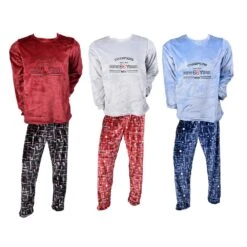 Pyjama Homme Long Polaire Moletonné