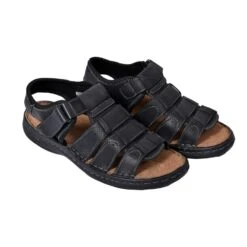 Sandales Homme CUIR PREMIUM- Chaussure D'été Qualité Et Confort - -Kappa Magasin sandales homme cuir premium chaussure d ete qualite et confort 1 4