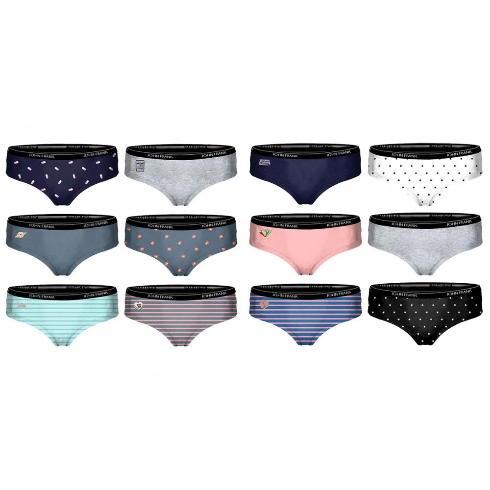 Shorty Femme JOHN FRANK Confort Et Qualité En Coton Premium 3 Shorty Femme JOHN FRANK Confort Et Qualité En Coton Premium