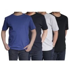 T Shirts Enfant Lot De 4 Uni Ozabi Basic